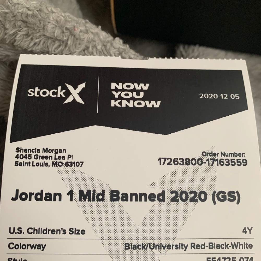 Jordan 1 Mid Banned 2020 (GS) - Picture 7 of 7